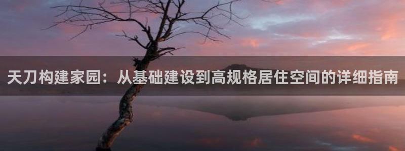 意昂3集团官网首页网址：天刀构建家园：从基础建设到高规格居住空间的详细指南
