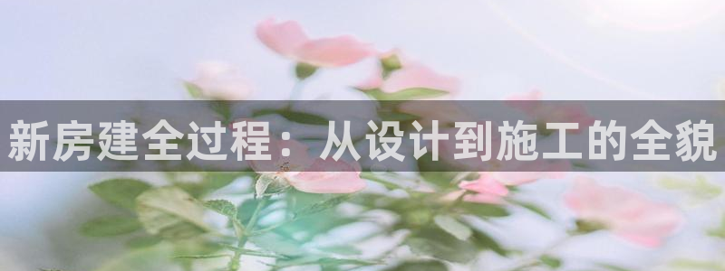 意昂体育3招商电话：新房建全过程：从设计到施工的全貌