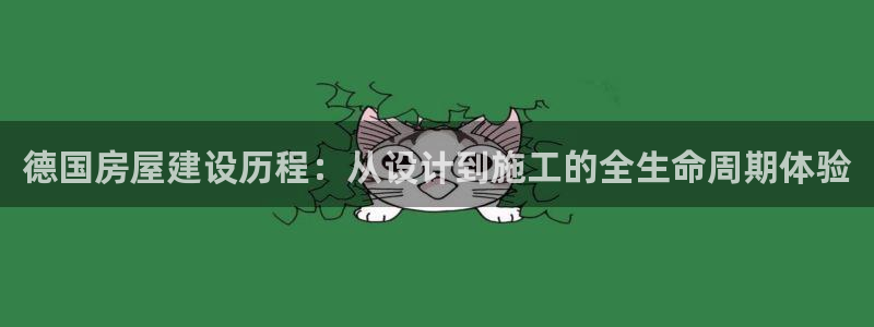意昂平台体育：德国房屋建设历程：从设计到施工的全生命周期体验