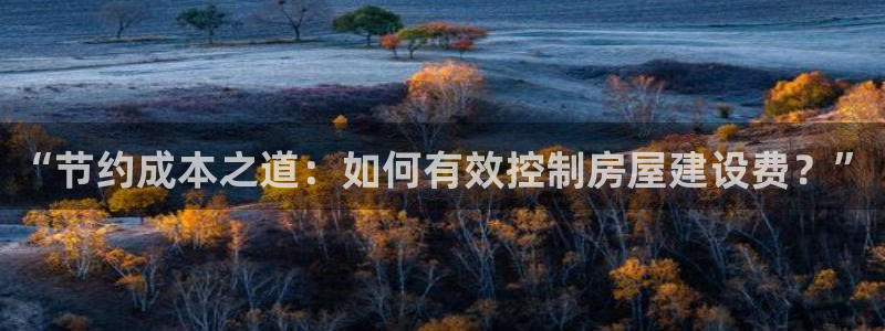 意昂体育3平台假的吗是真的吗吗：“节约成本之道：如何有效控制房屋建设费？”