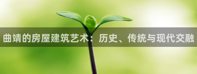 德国意昂3集团：曲靖的房屋建筑艺术：历史、传统与现代交融